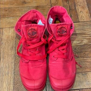 Palladium Red Boots; Authentic
